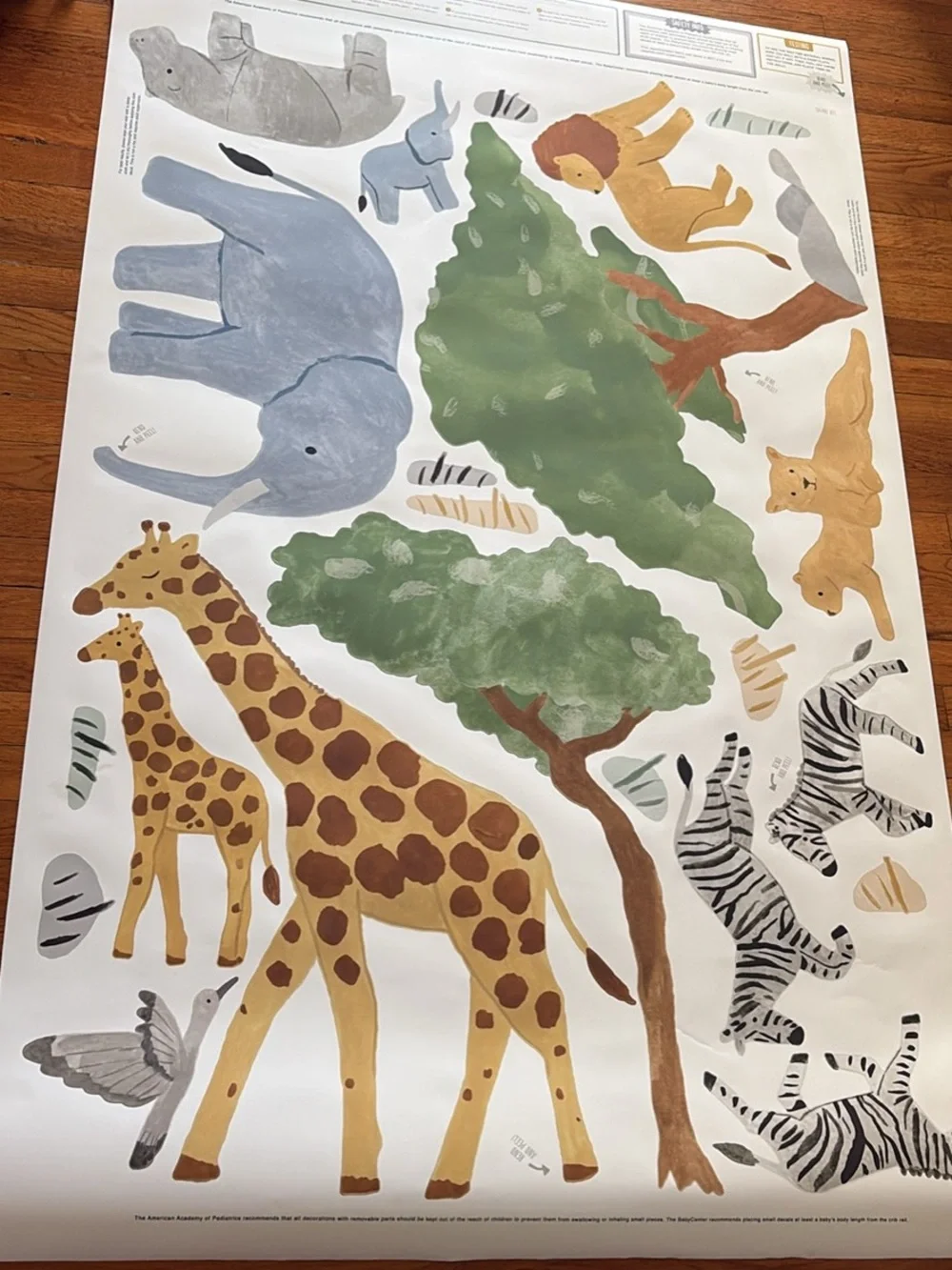 West Elm Mej Mej Safari Animal Wall Decal Set